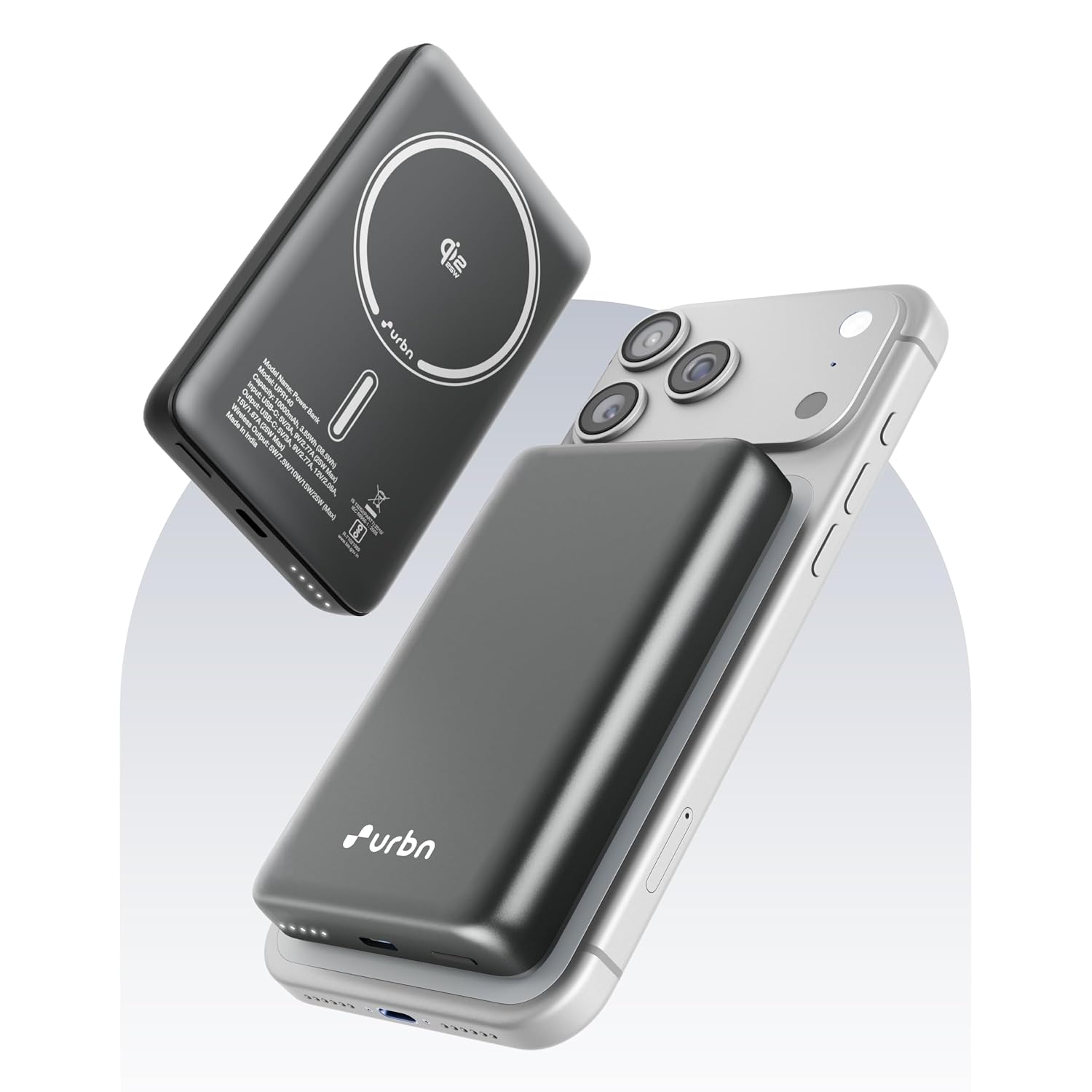URBN Blade 10,000mAh Qi2.2 magnetic power bank